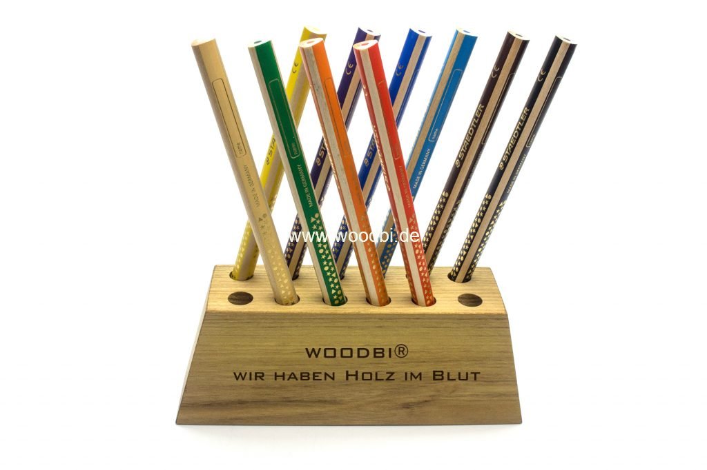 Bleistifthalter aus Holz 