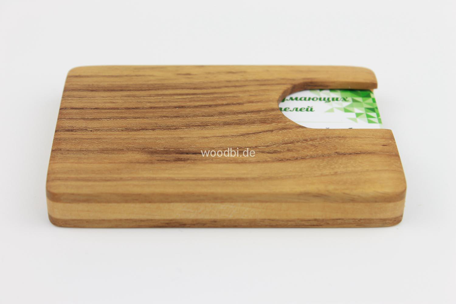 Visitenkartenetui "EUANTHE" aus Holz - Akazie Visitenkartenetui "EUANTHE" aus Holz - Akazie