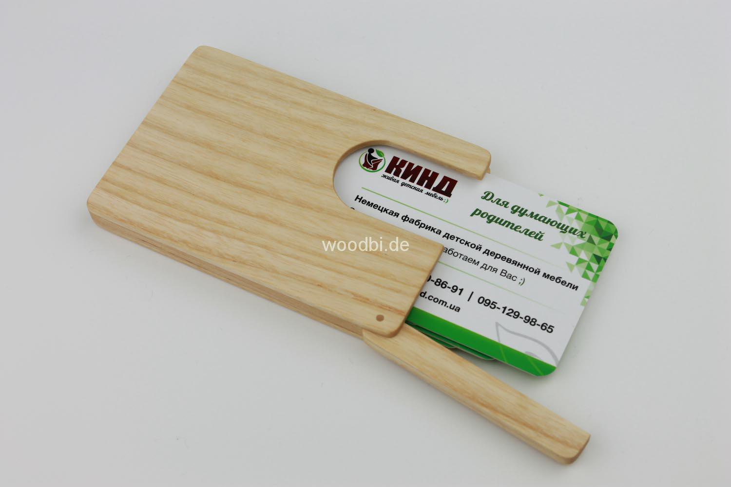 Visitenkartenetui "ORTHOSIE" aus Holz - Ahorn Visitenkartenetui "ORTHOSIE" aus Holz - Ahorn