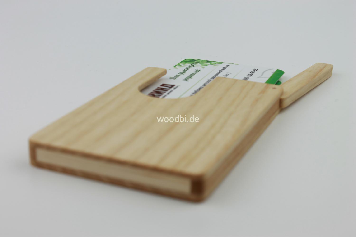 Visitenkartenetui "ORTHOSIE" aus Holz - Ahorn Visitenkartenetui "ORTHOSIE" aus Holz - Ahorn