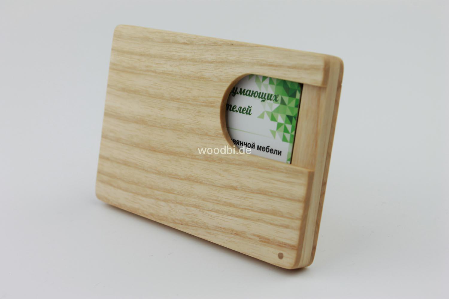 Visitenkartenetui "ORTHOSIE" aus Holz - Ahorn Visitenkartenetui "ORTHOSIE" aus Holz - Ahorn