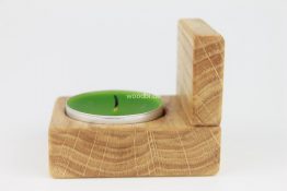 Teelichthalter "EURYDOME" aus Holz Eiche