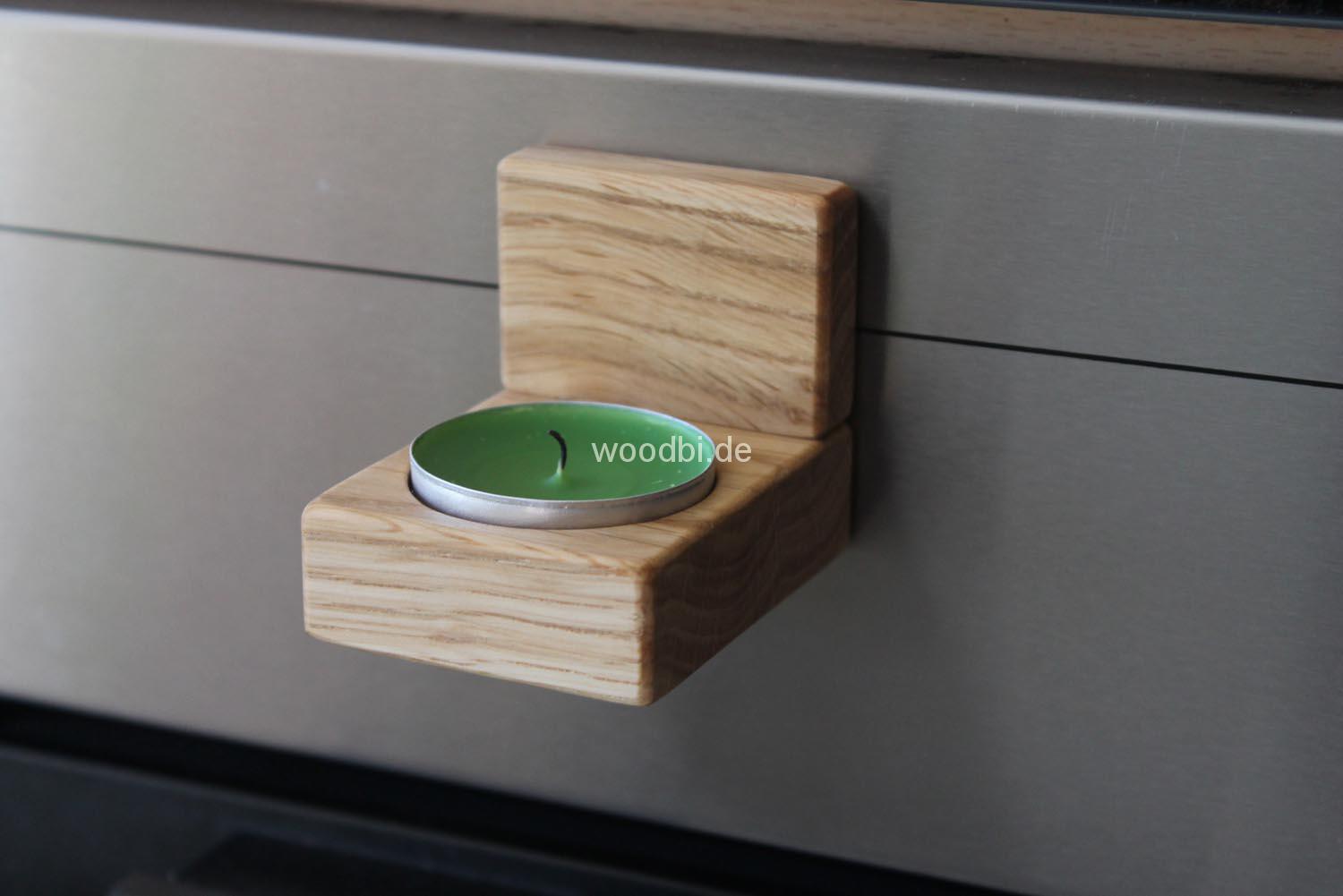 Teelichthalter "EURYDOME" aus Holz Eiche Teelichthalter "EURYDOME" aus Holz Eiche