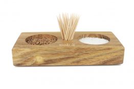 Salz und Pfefferspender "CYLLENE" aus Holz - Akazie Salz und Pfefferspender "CYLLENE" aus Holz - Akazie