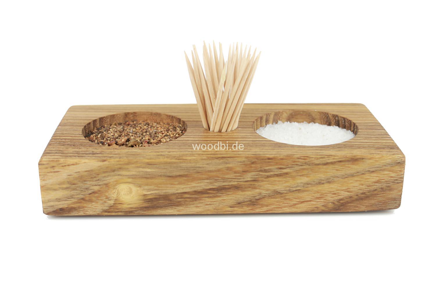 Salz und Pfefferspender "CYLLENE" aus Holz - Akazie Salz und Pfefferspender "CYLLENE" aus Holz - Akazie