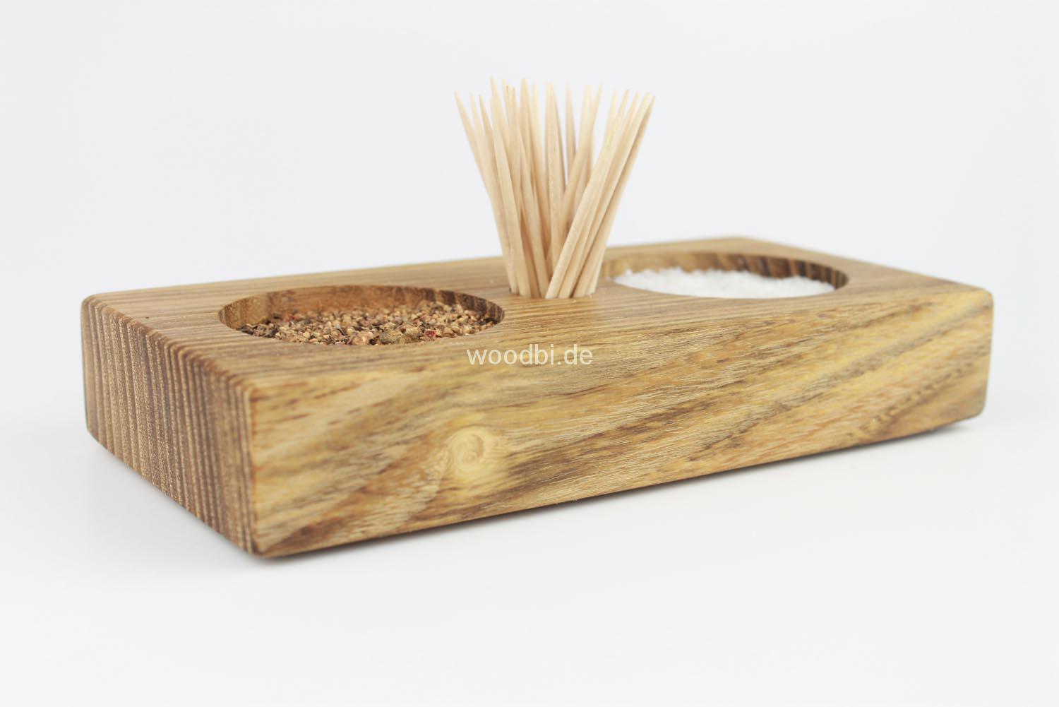 Salz und Pfefferspender "CYLLENE" aus Holz - Akazie Salz und Pfefferspender "CYLLENE" aus Holz - Akazie