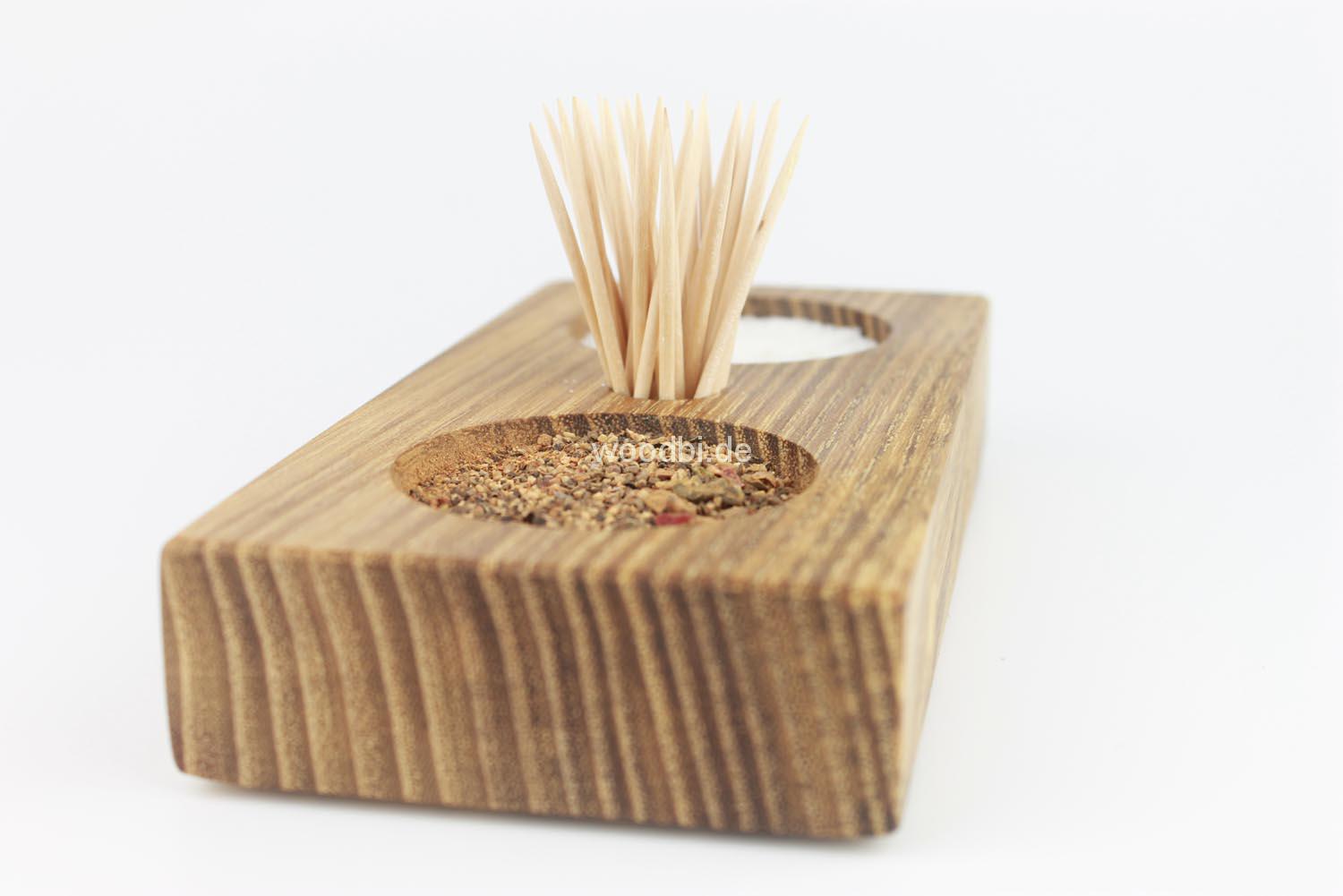 Salz und Pfefferspender "CYLLENE" aus Holz - Akazie Salz und Pfefferspender "CYLLENE" aus Holz - Akazie