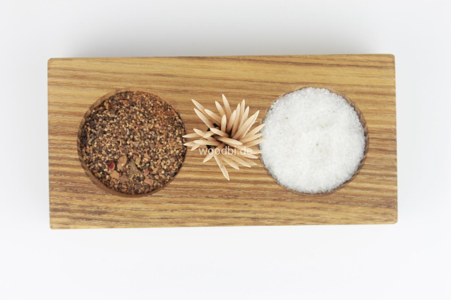 Salz und Pfefferspender "CYLLENE" aus Holz - Akazie Salz und Pfefferspender "CYLLENE" aus Holz - Akazie