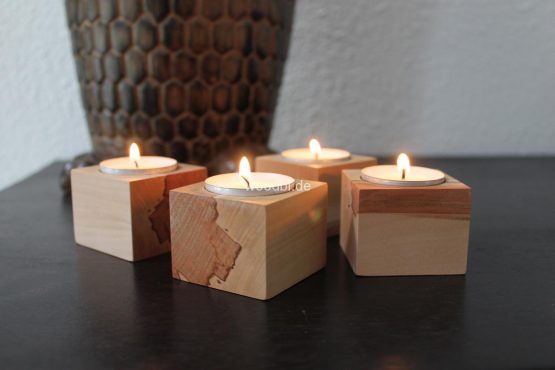 Kerzenständer "PRAXIDIKE" ´- Holz Birne