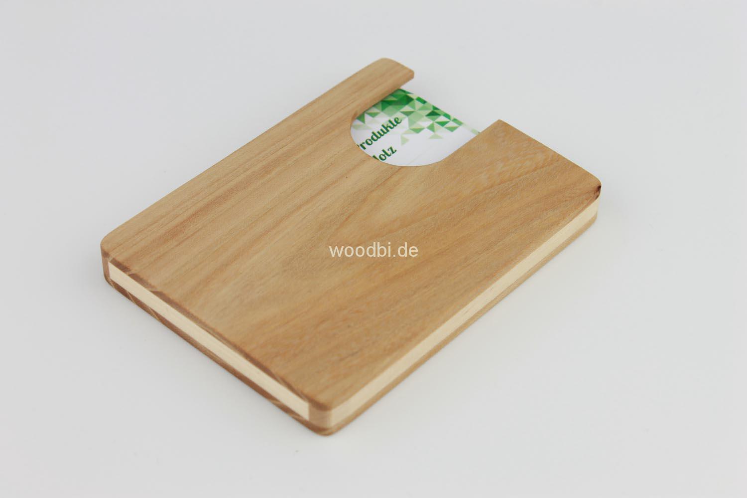 Visitenkartenetui "EUANTHE" aus Holz - Birne Visitenkartenetui "EUANTHE" aus Holz - Birne