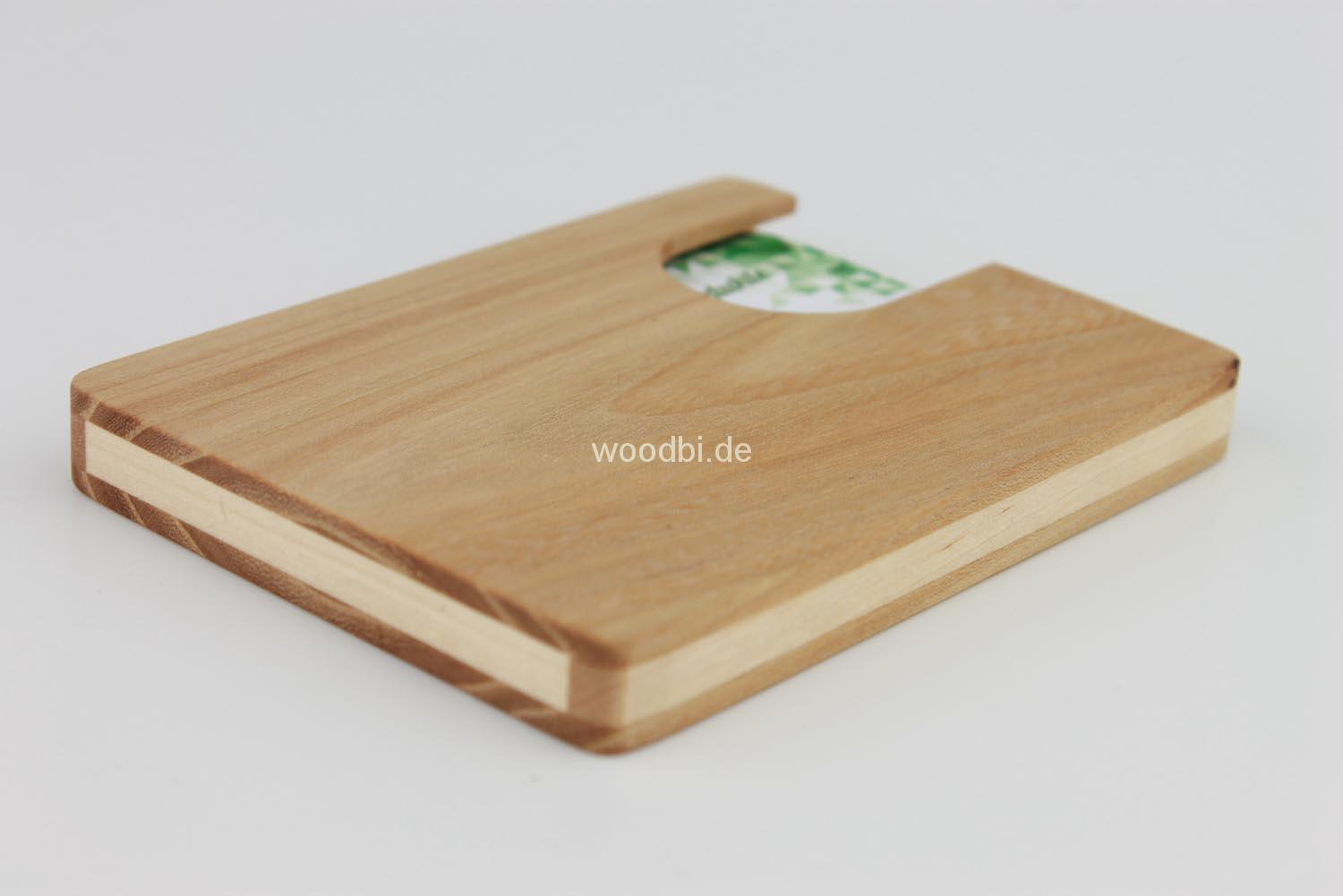 Visitenkartenetui "EUANTHE" aus Holz - Birne Visitenkartenetui "EUANTHE" aus Holz - Birne