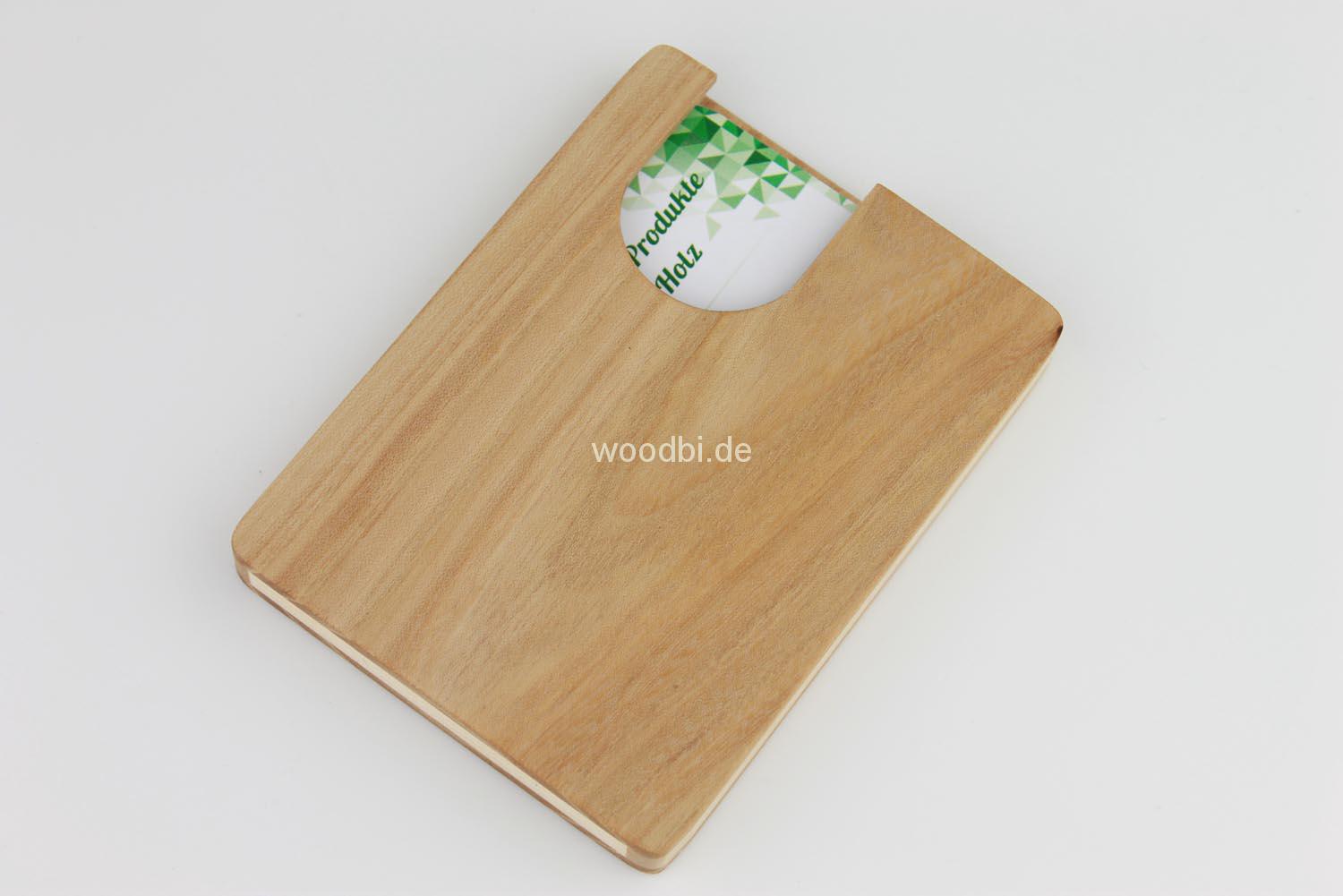 Visitenkartenetui "EUANTHE" aus Holz - Birne Visitenkartenetui "EUANTHE" aus Holz - Birne