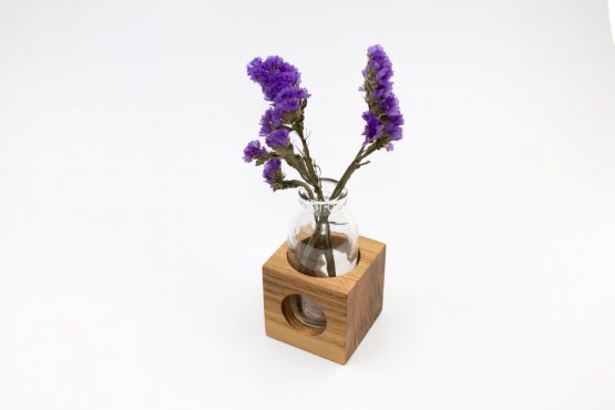 Blumenvase "LOCASTE" aus Holz