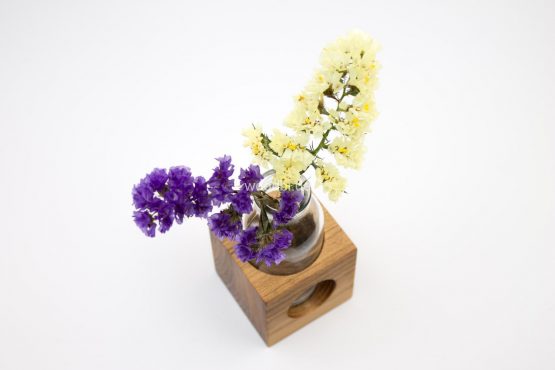 Blumenvase "LOCASTE" aus Holz