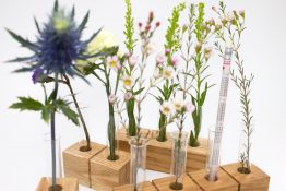 Blumenvase aus Holz - Eiche