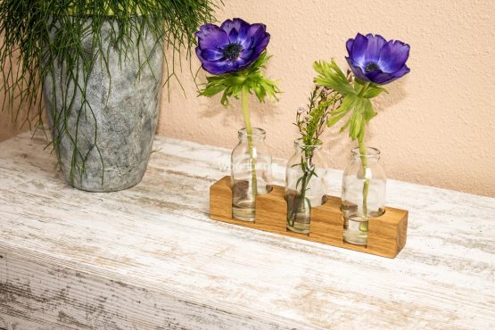 Blumenvase "ISONOE" aus Holz