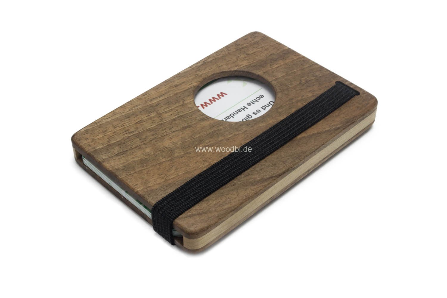 Visitenkarten Etui aus Holz für Kreditkarten