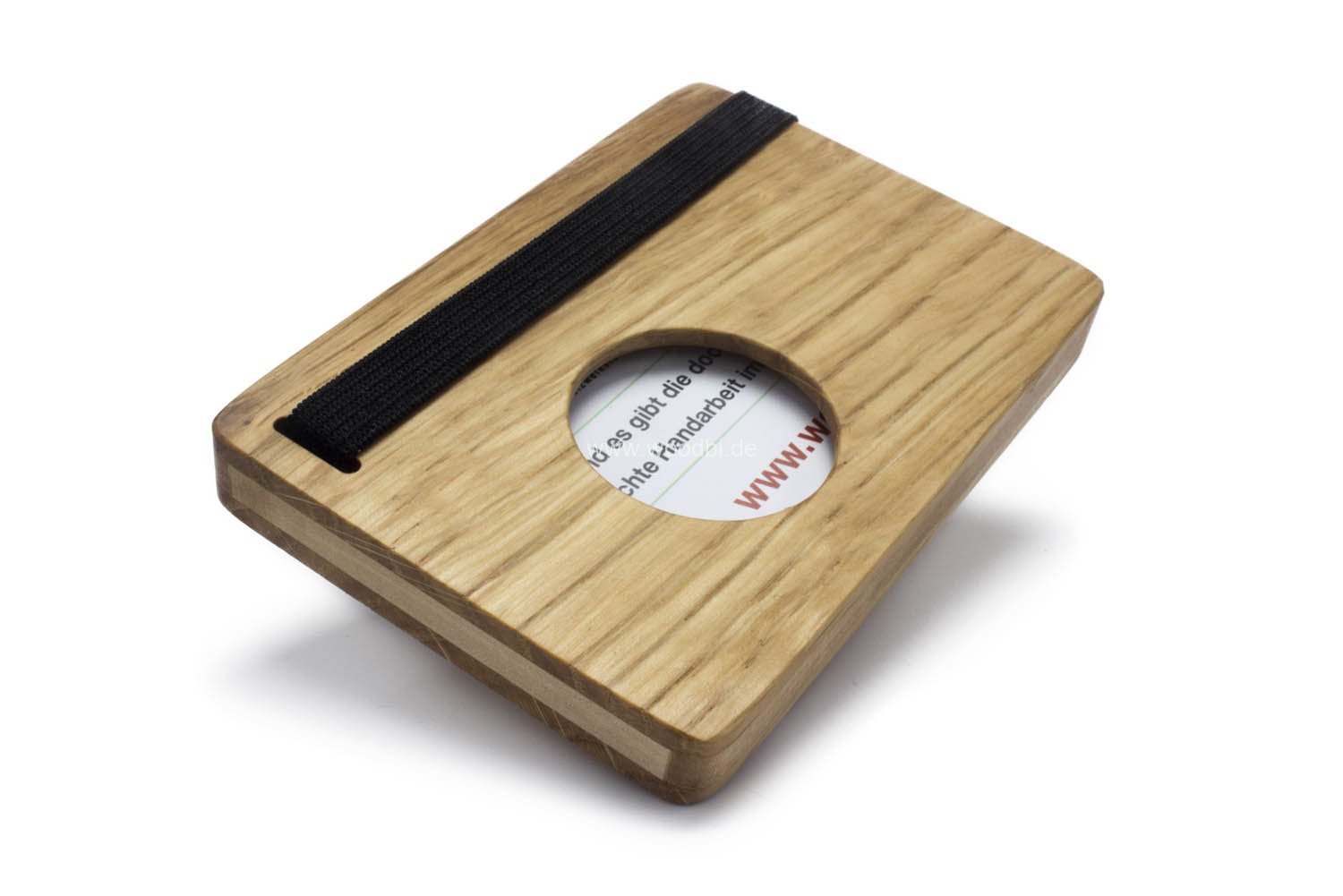 Visitenkarten Etui aus Holz mit Logo