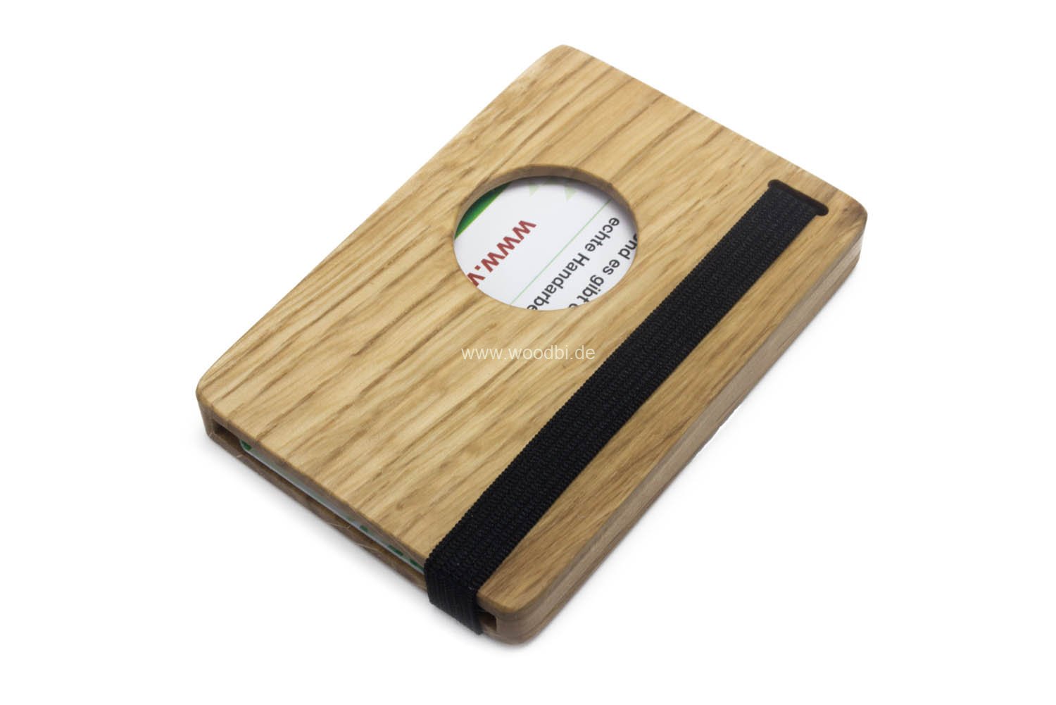 Visitenkarten Etui aus Holz mit Verschluss