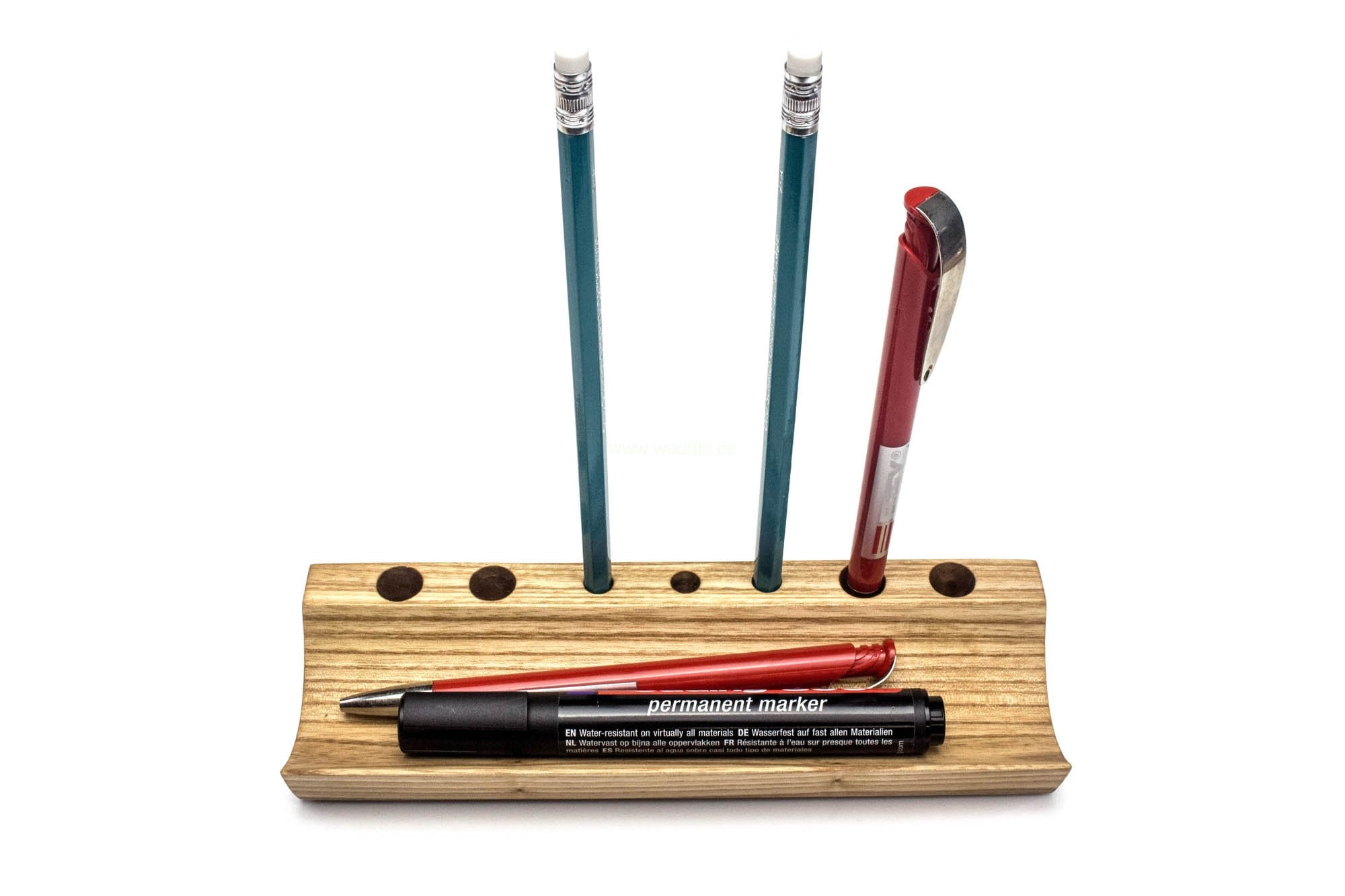 Stiftschale aus Holz dunkel