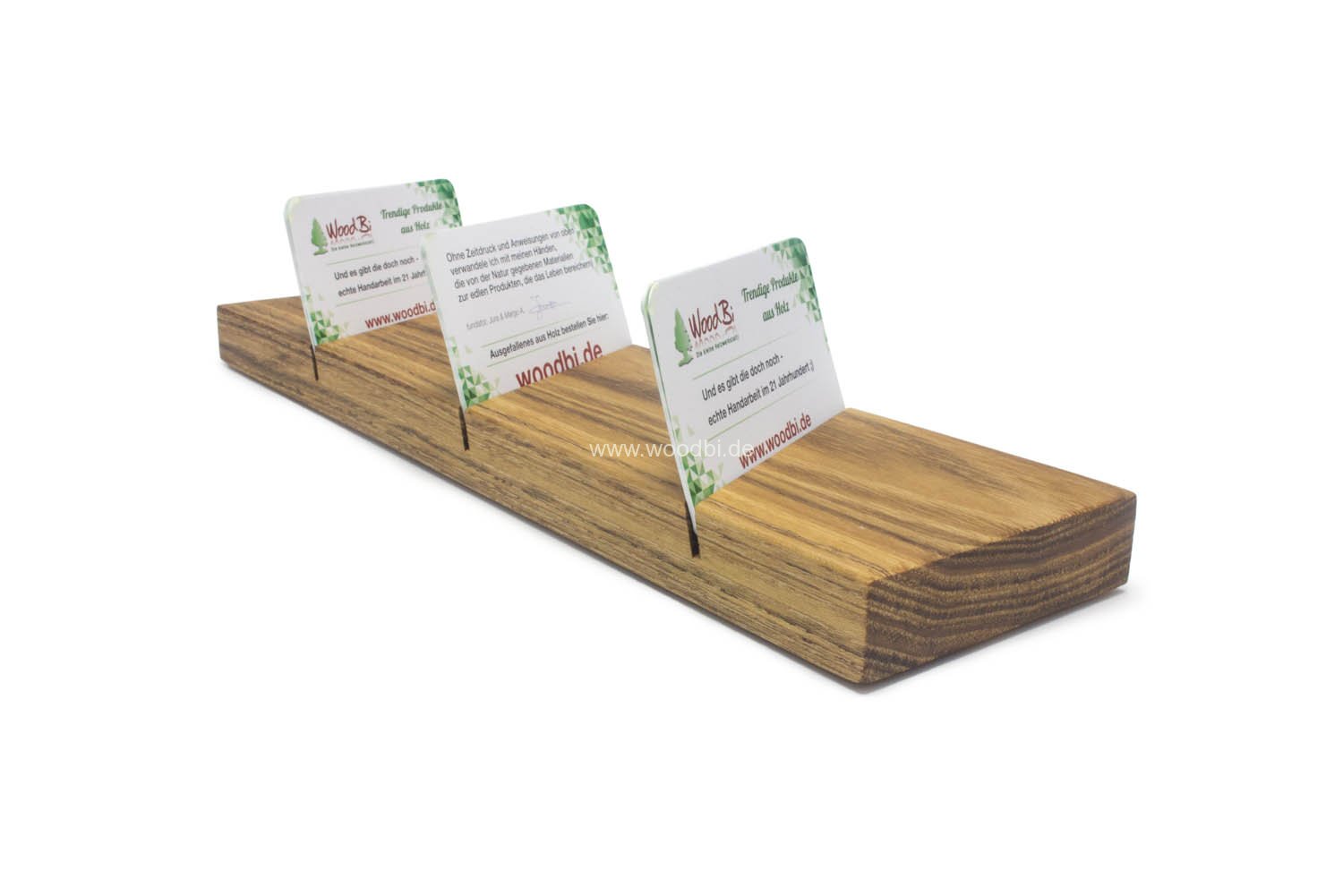 Visitenkartenhalter aus Akazie