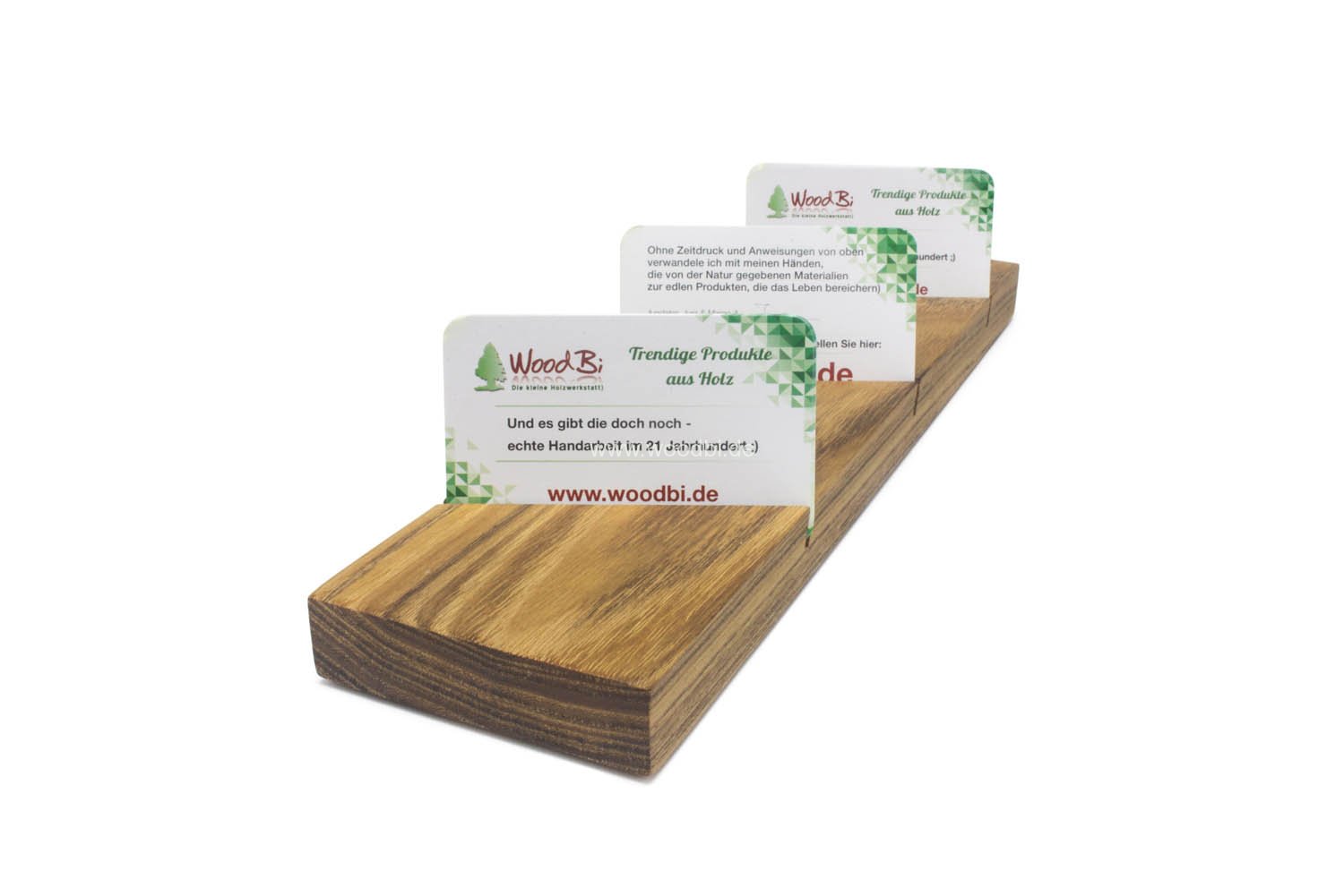 Visitenkartenhalter aus Holz