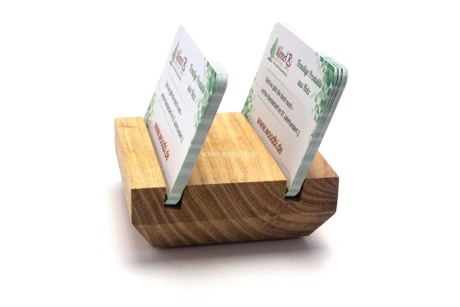 Günstiger Visitenkartenständer aus Holz