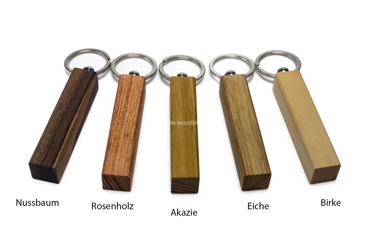 Schlüsselanhänger Holz mit Gravur