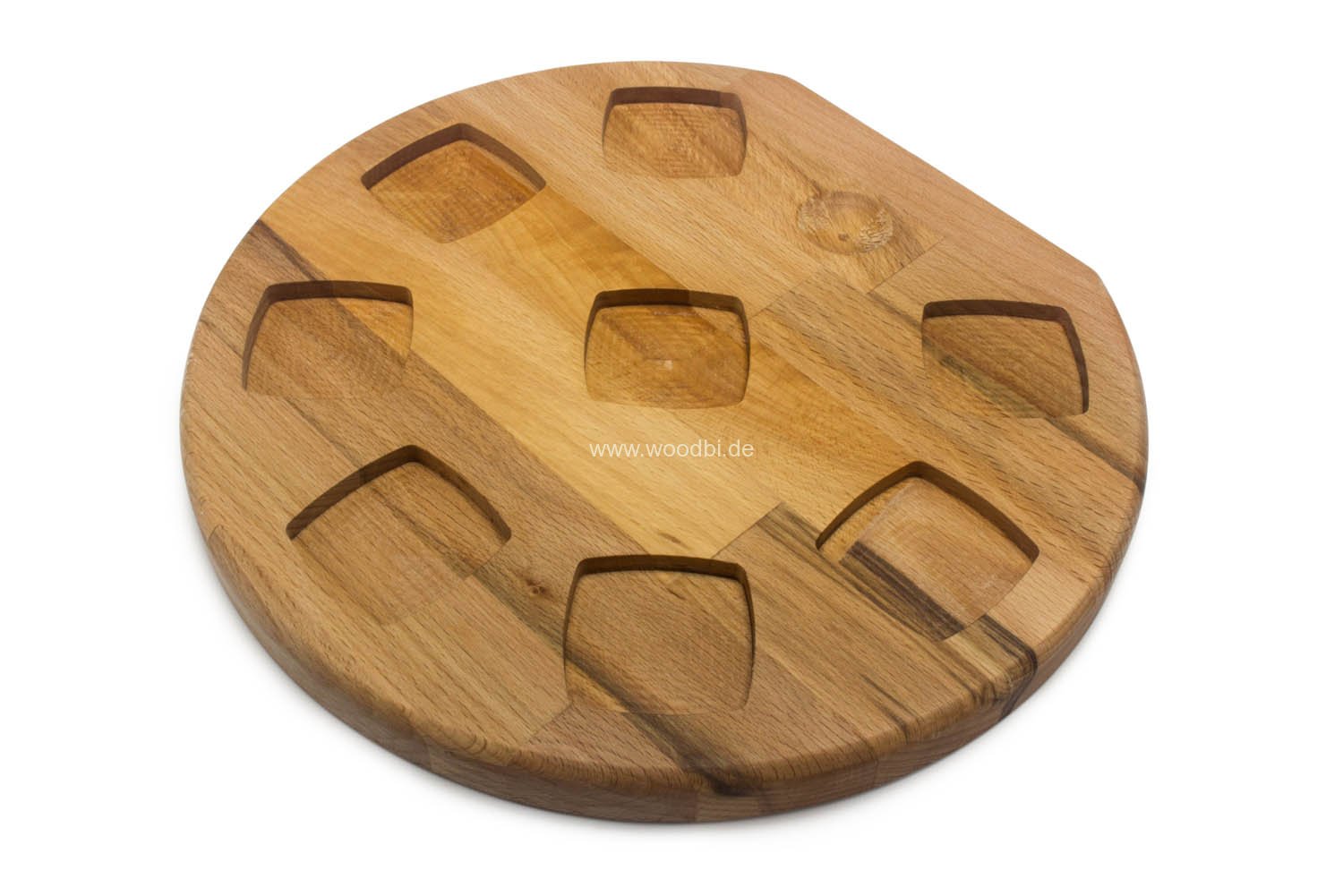 Rundes Schnapsbrett aus buche