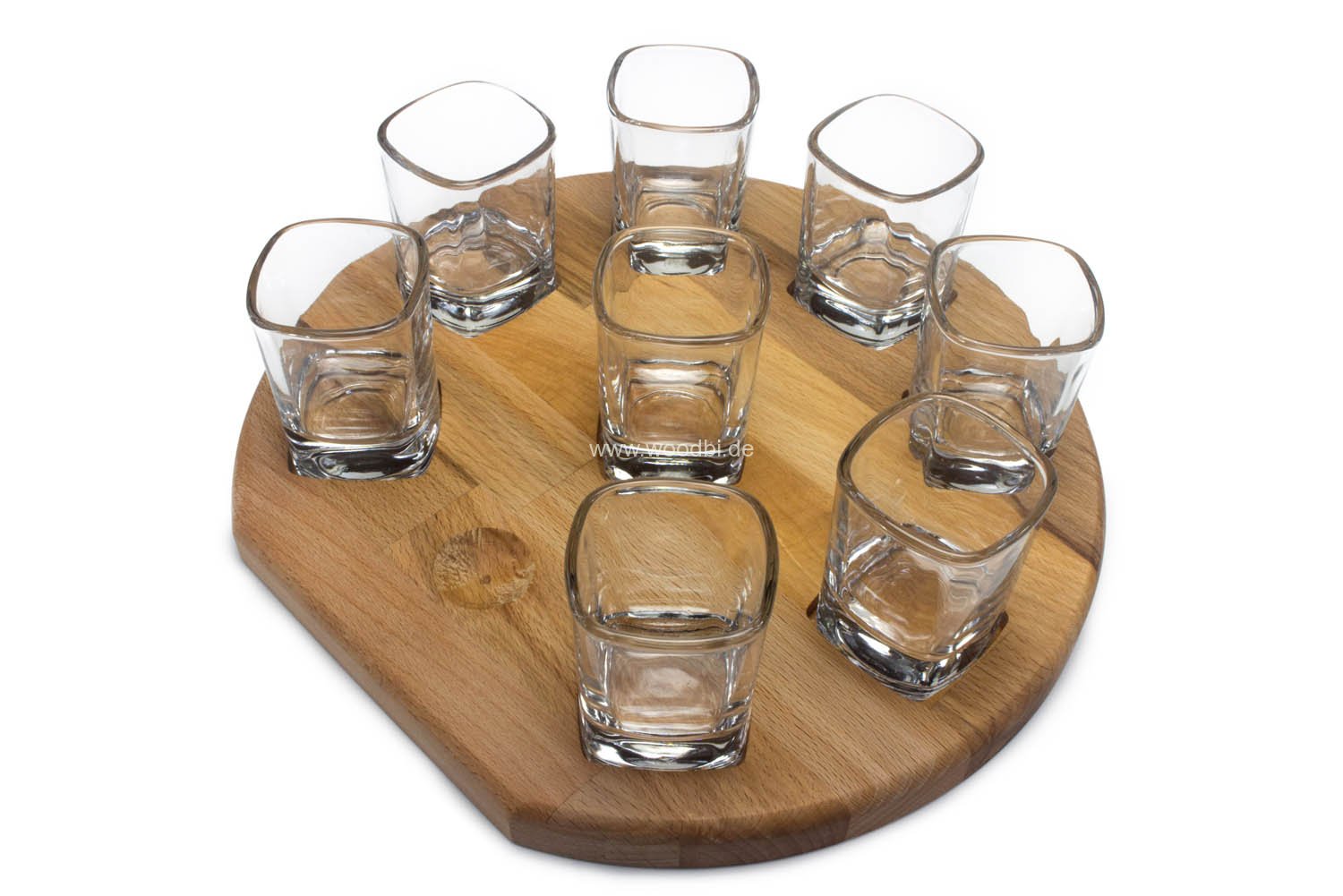Rundes Schnapsbrett