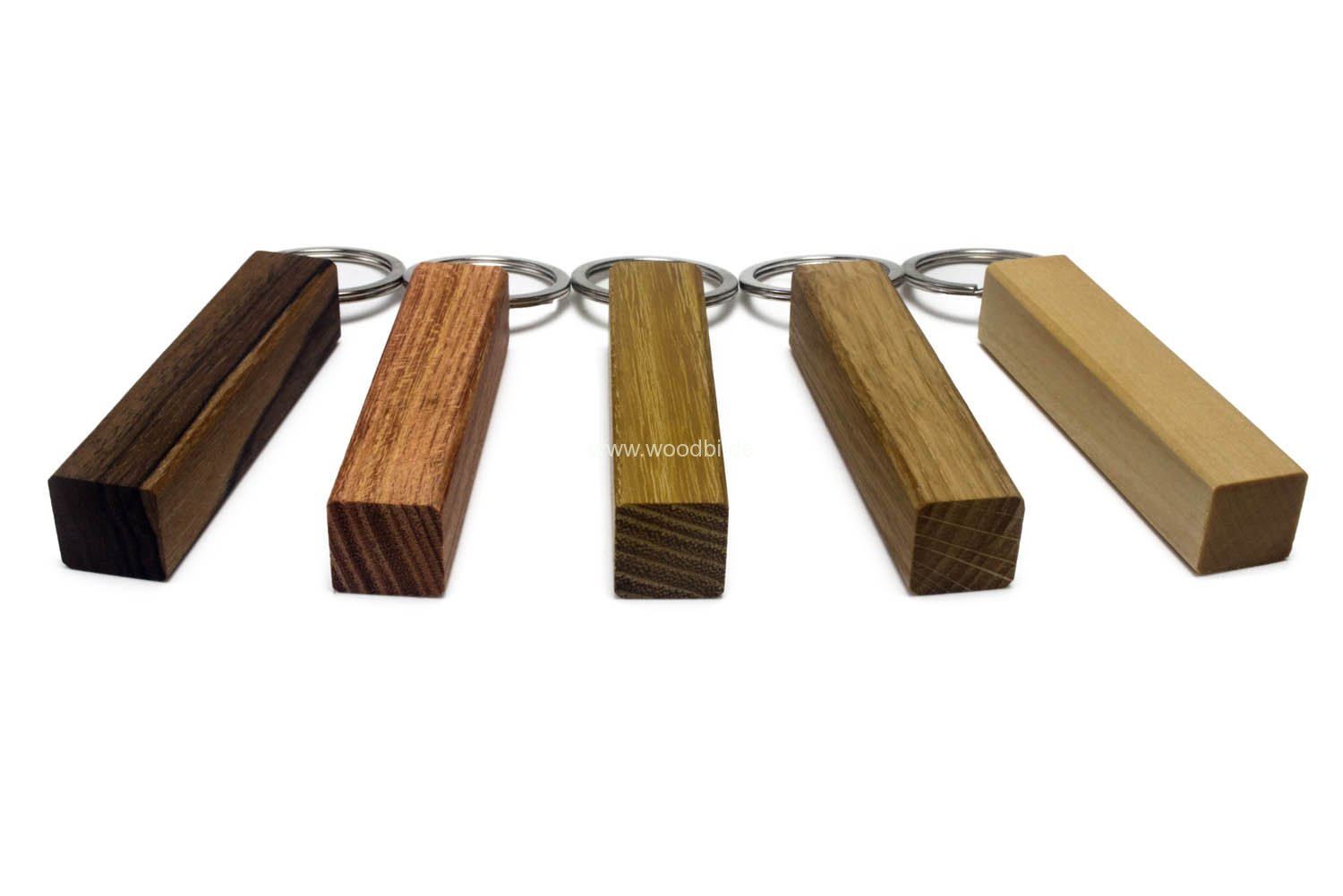 Schlüsselanhänger 5 Holzarten woodbi