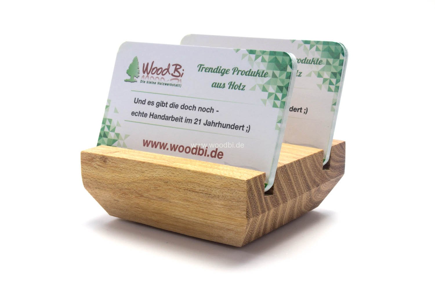 Schöner Visitenkartenständer aus Holz