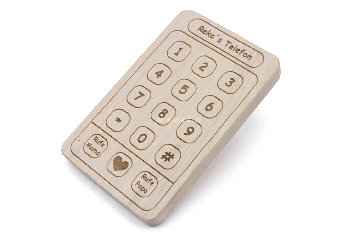 Telefon für Kinder mit Namensgravur personalisiert