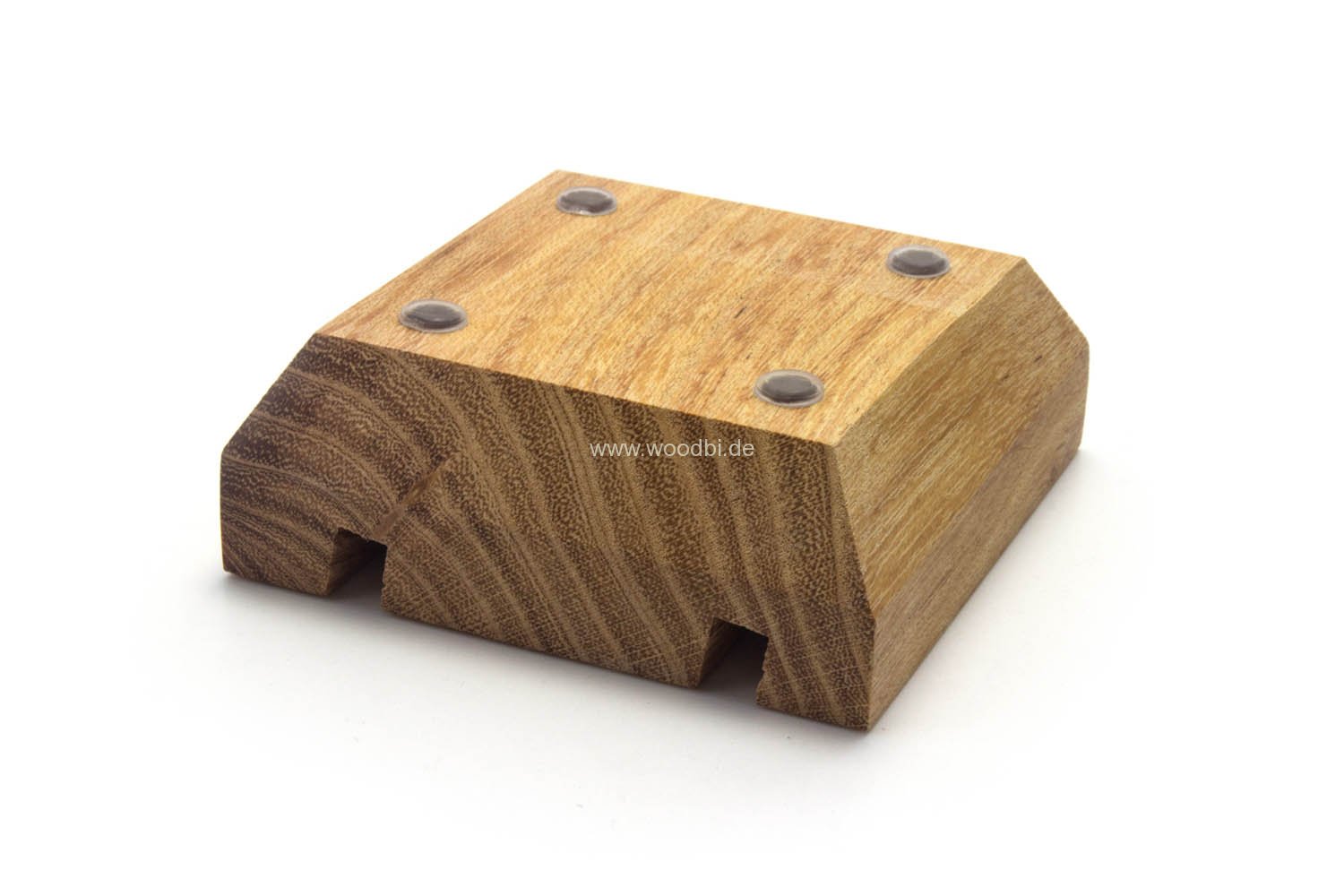 Visitenkartenständer aus Holz mit füßchen