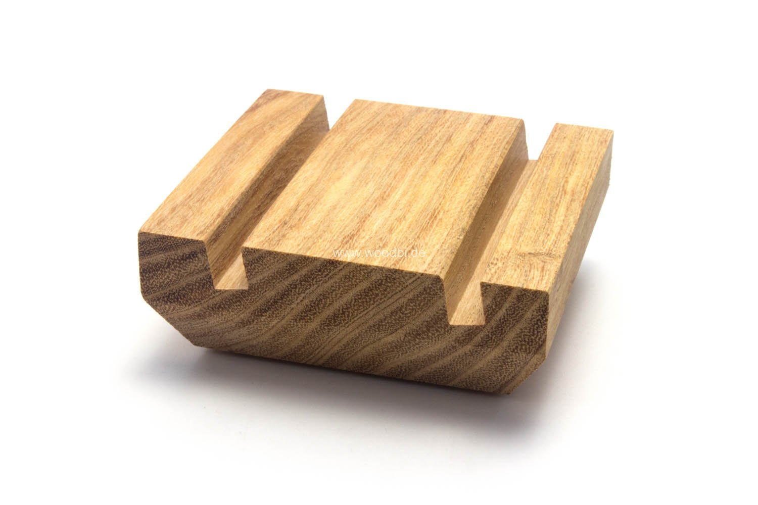 Visitenkartenständer aus Holz schmal