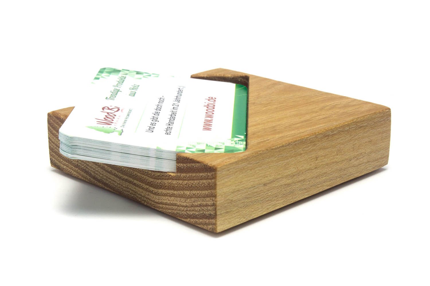 Visitenkartenständer aus Holz
