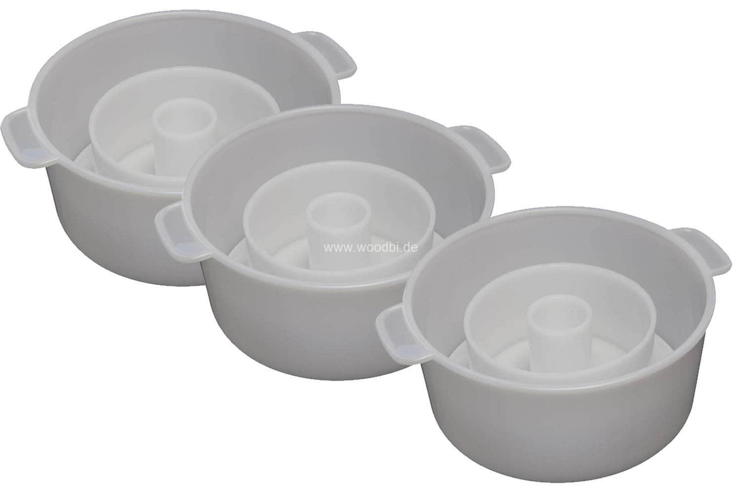 Kleine Käseformen mit Pressdeckel im Set 3 Stück