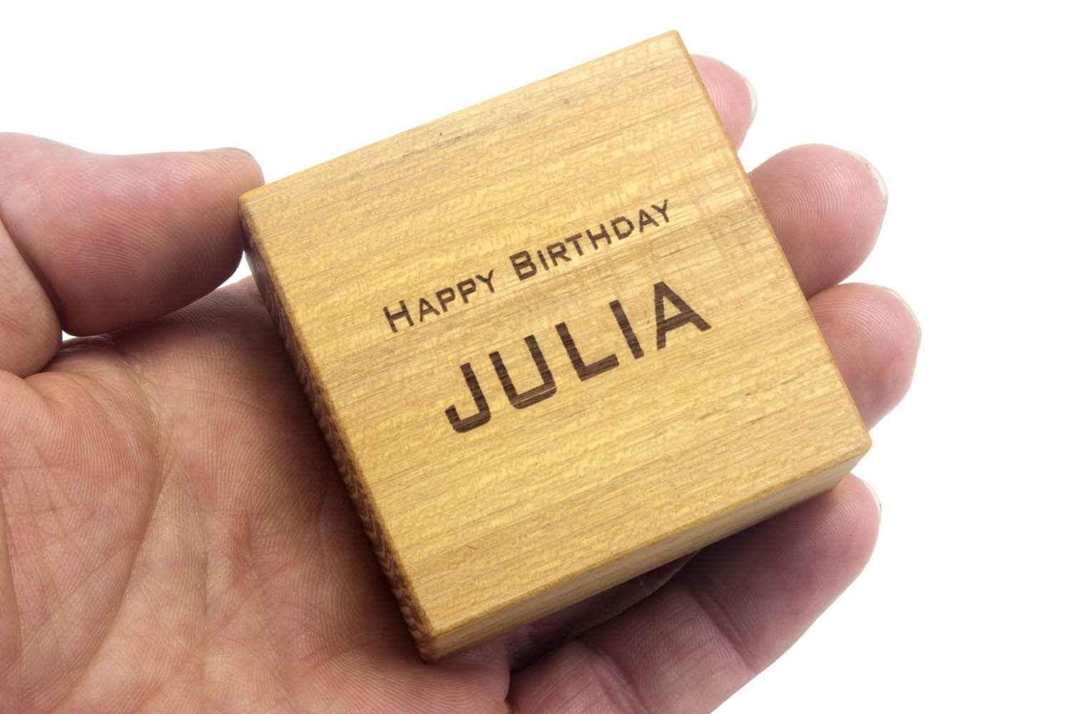 Ring Box aus Holz