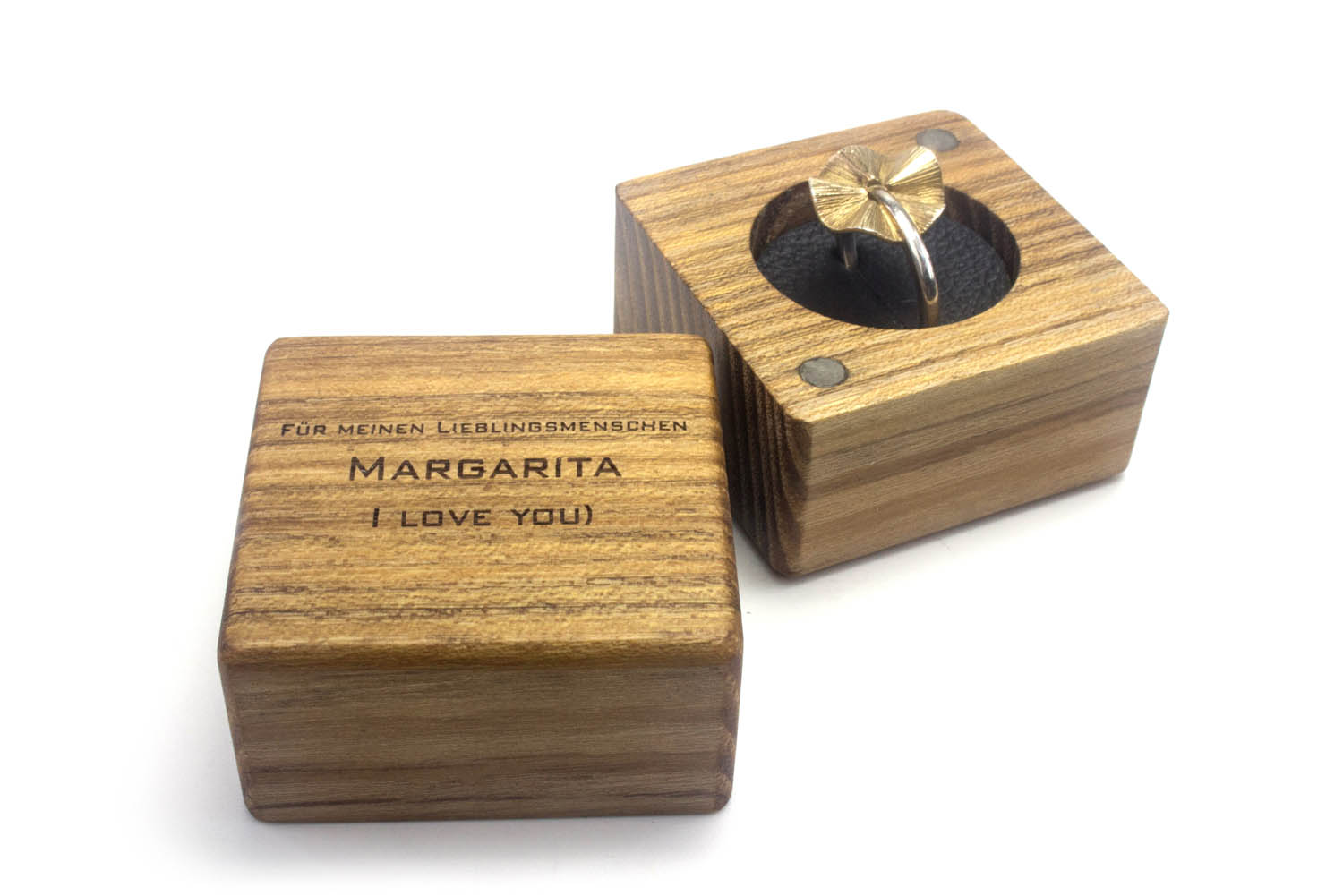 Ringbox mit Gravur