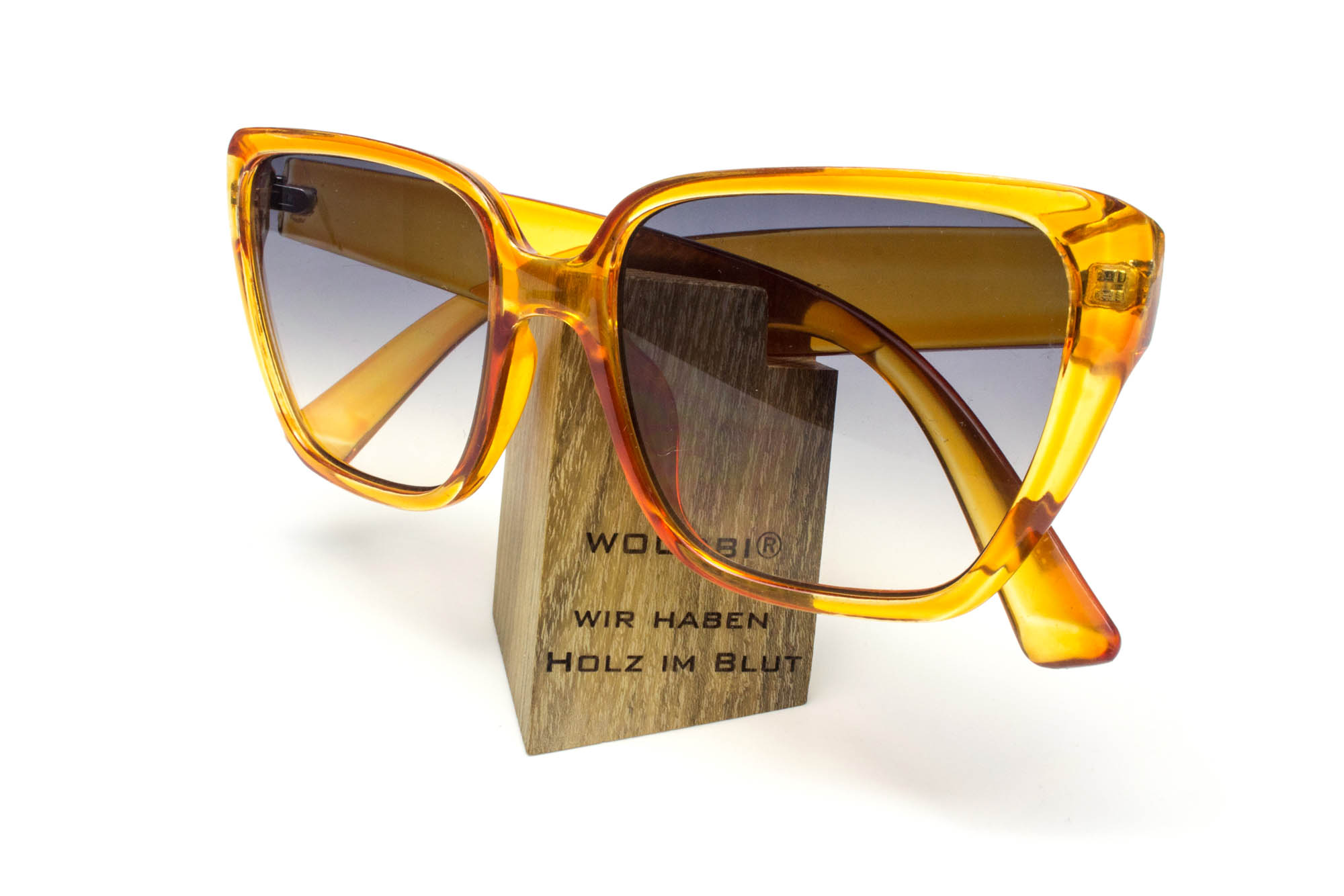 Brillendisplay us Holz