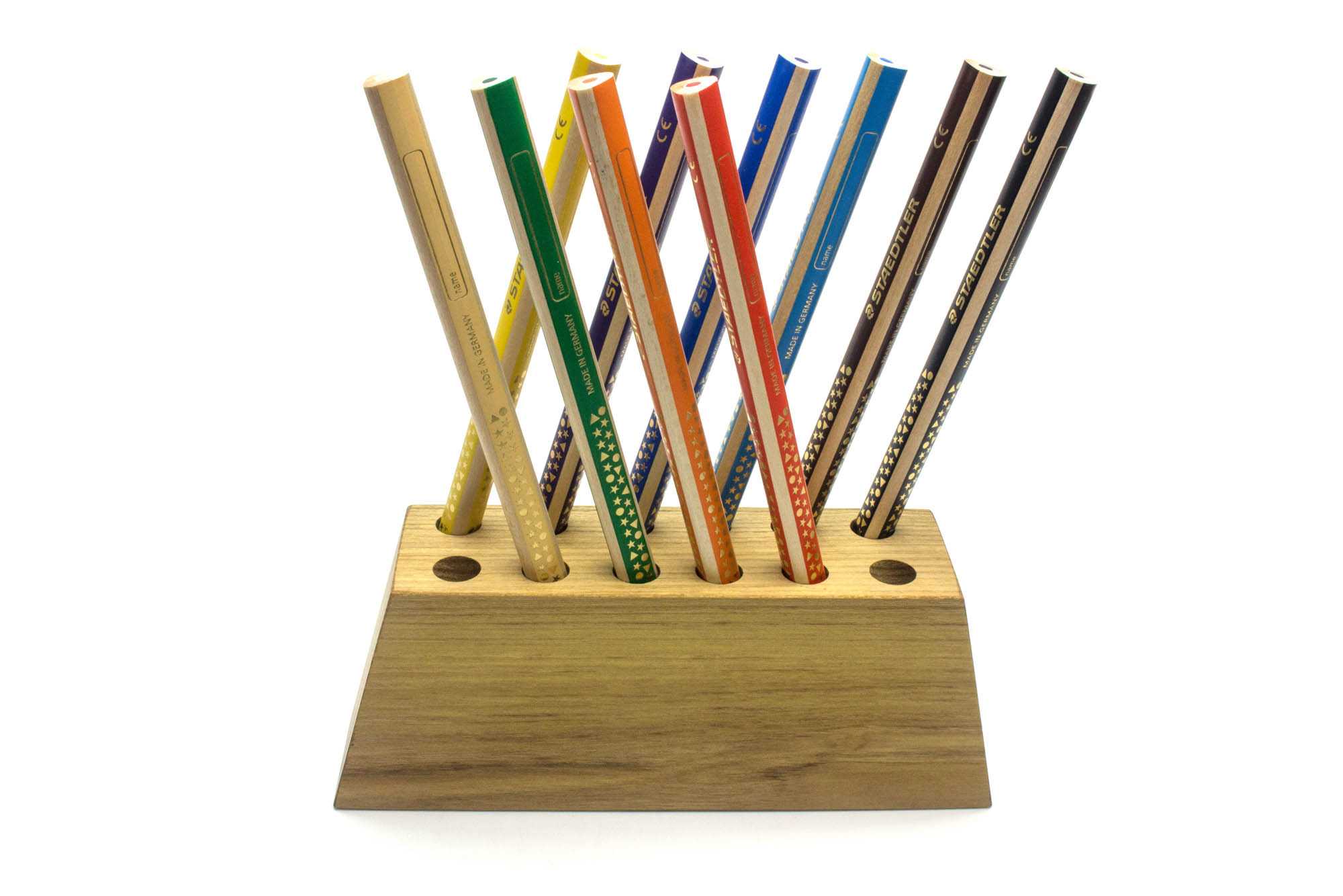 Bleistifthalter aus Holz ohne Gravur