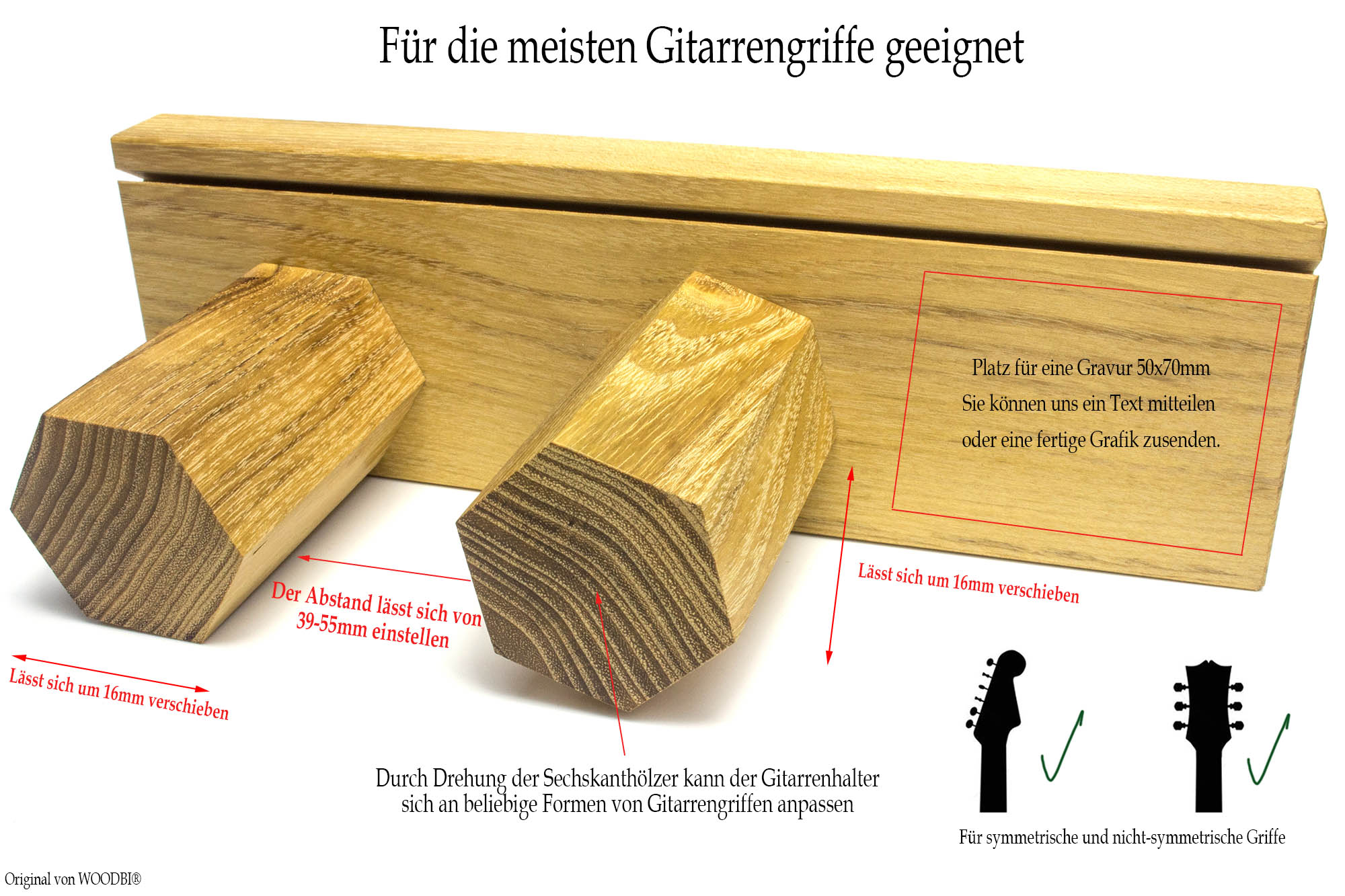 Gitarrenhalter universell