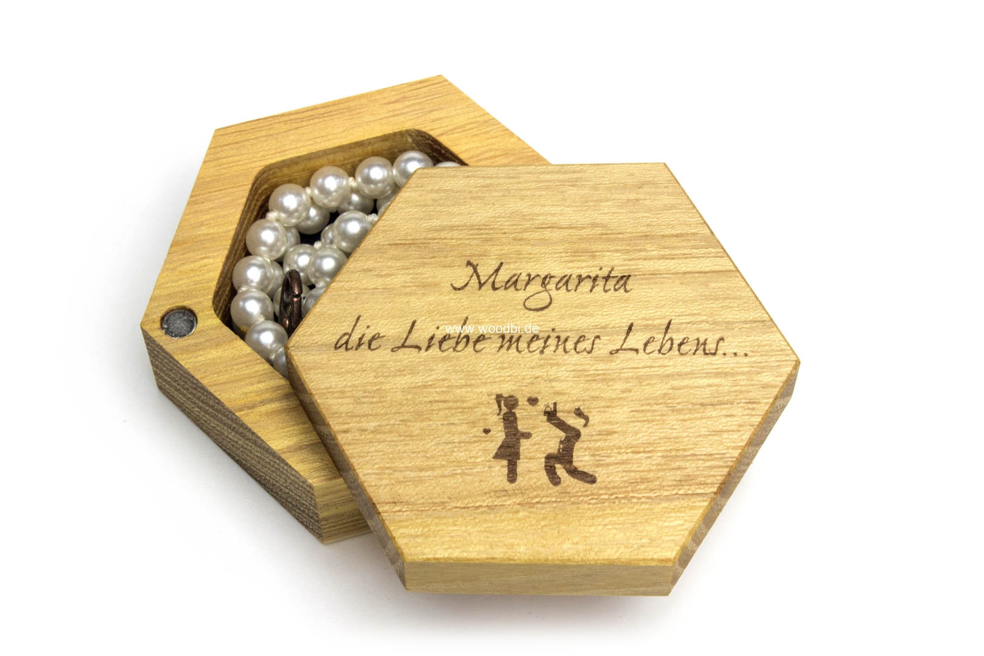 Schmuckbox aus Holz Ringe