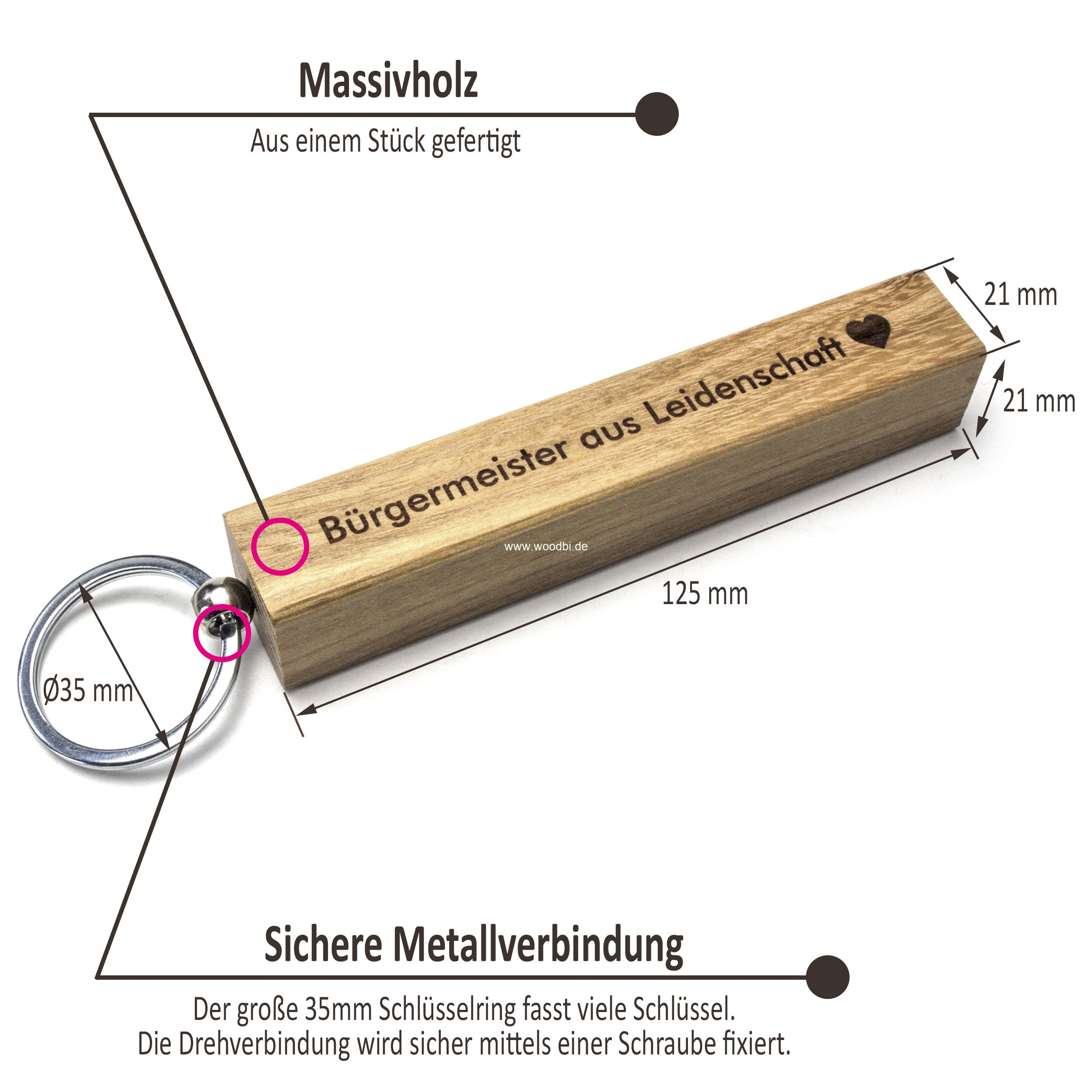 Брелок 21х21х125 1a
