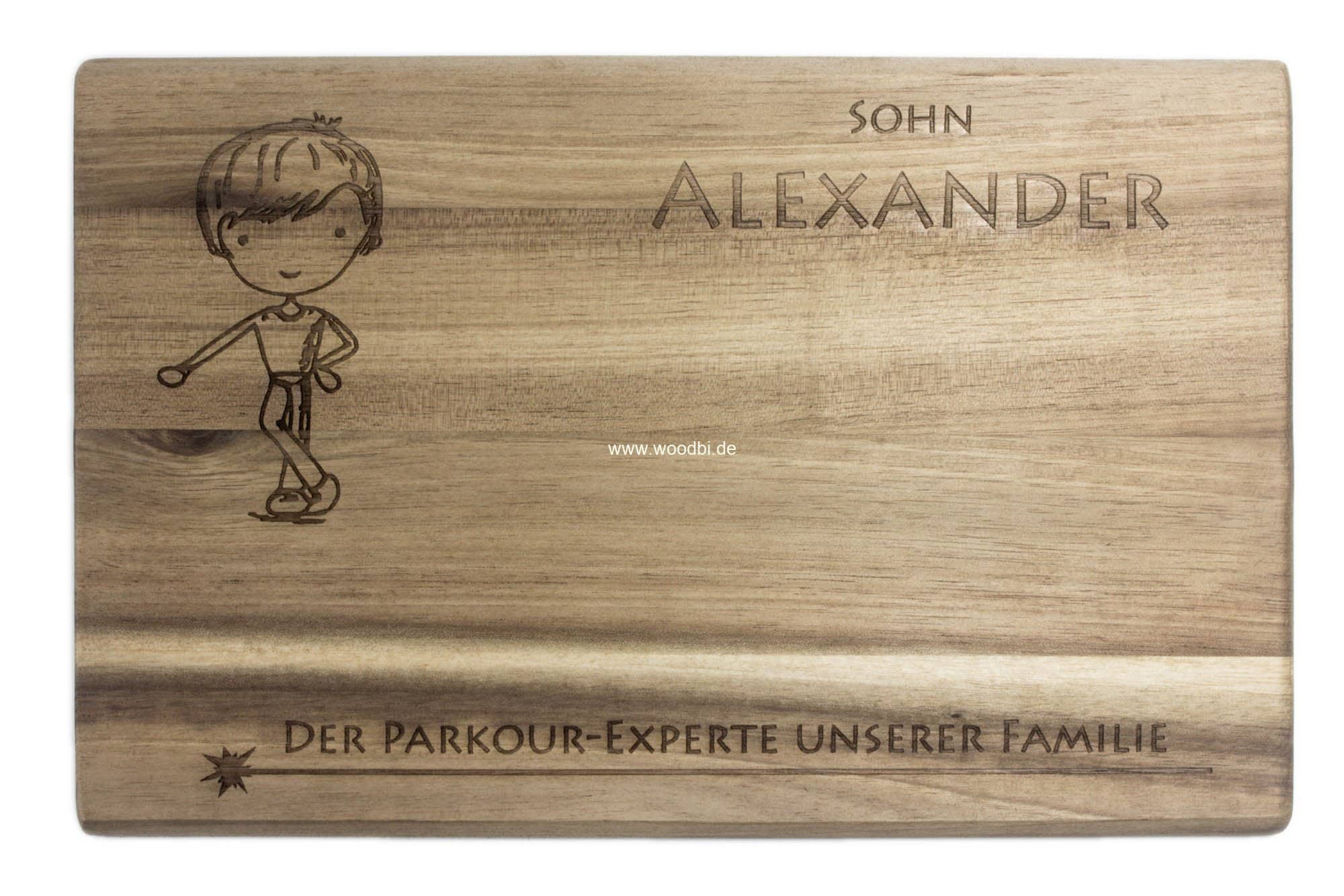 frühstücksbrett personalisiert Sohn