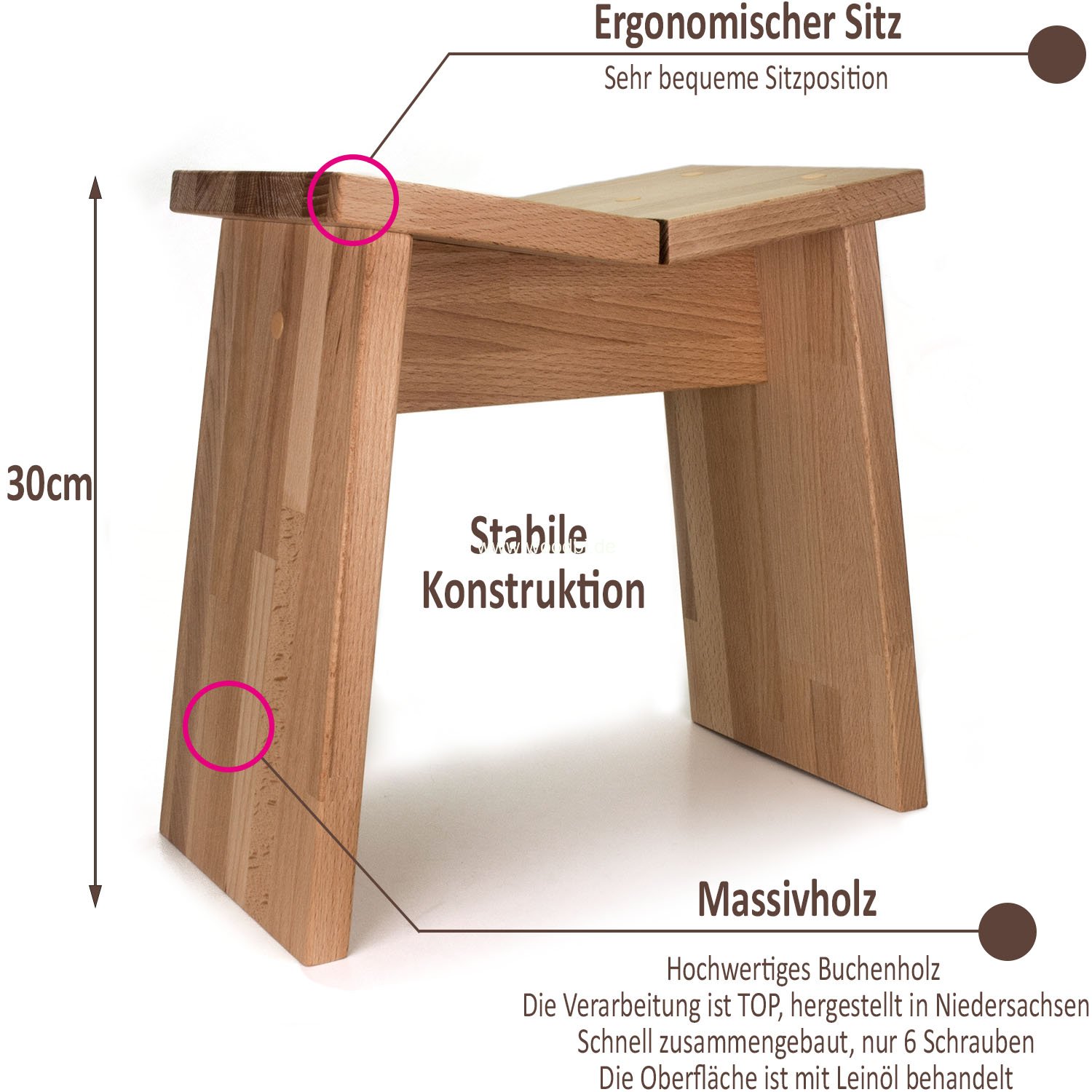 Ergonomischer Sitzhocker für Kinder