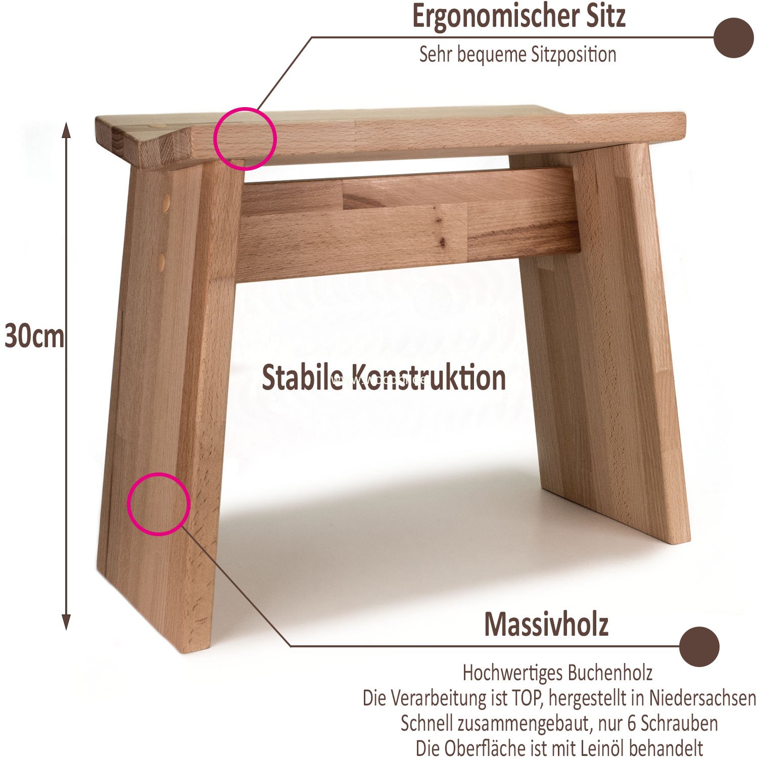 Kinderhocker aus Holz