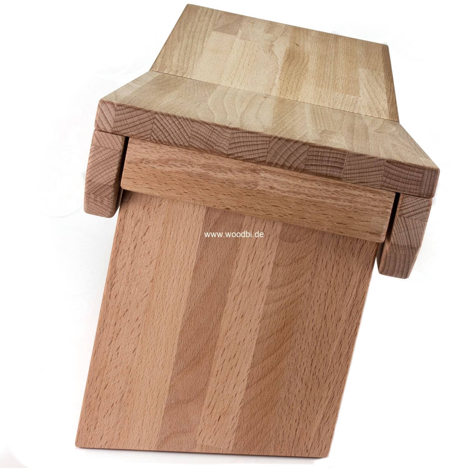 Meditationsbank holz ergonomie
