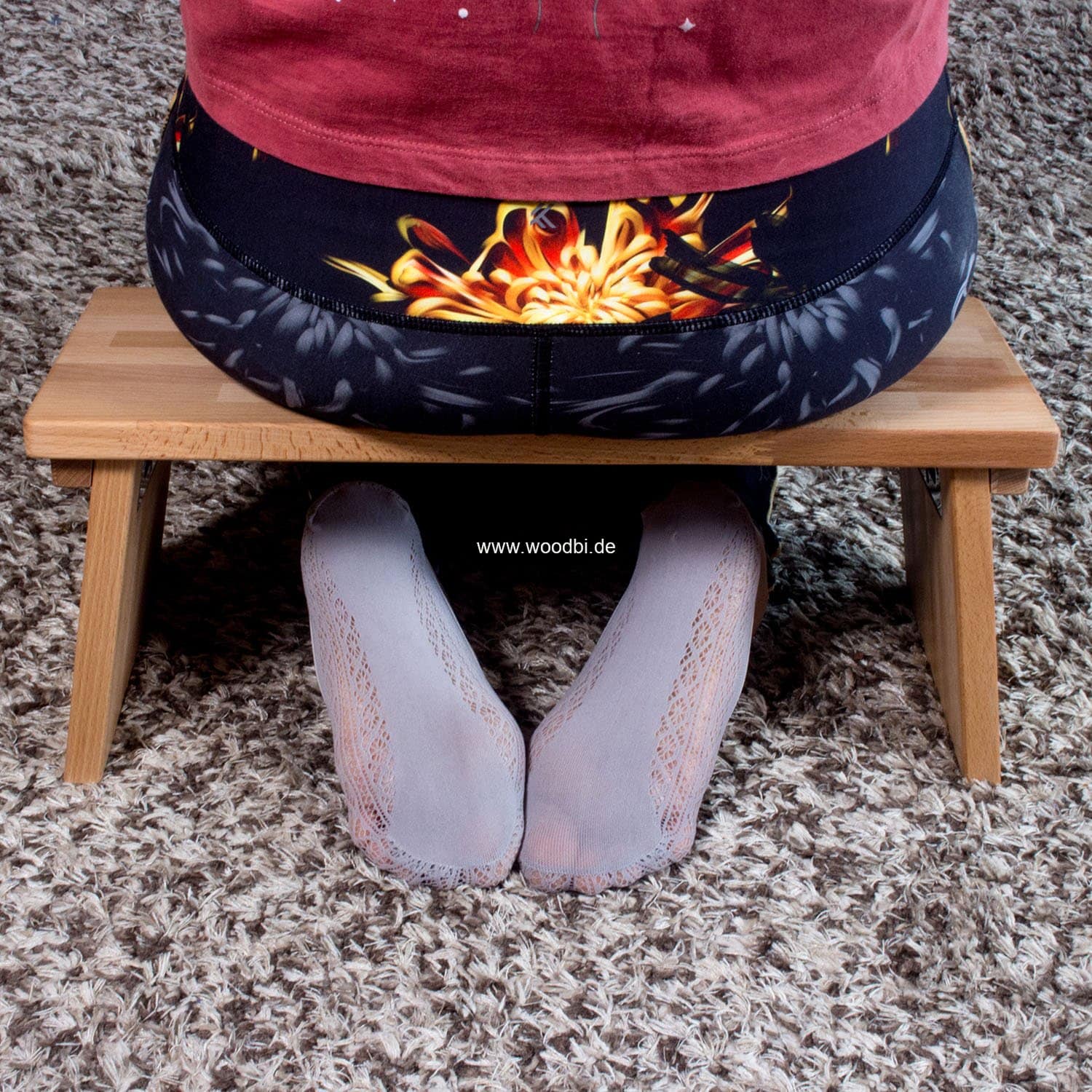 Meditationshocker Holz Meditation