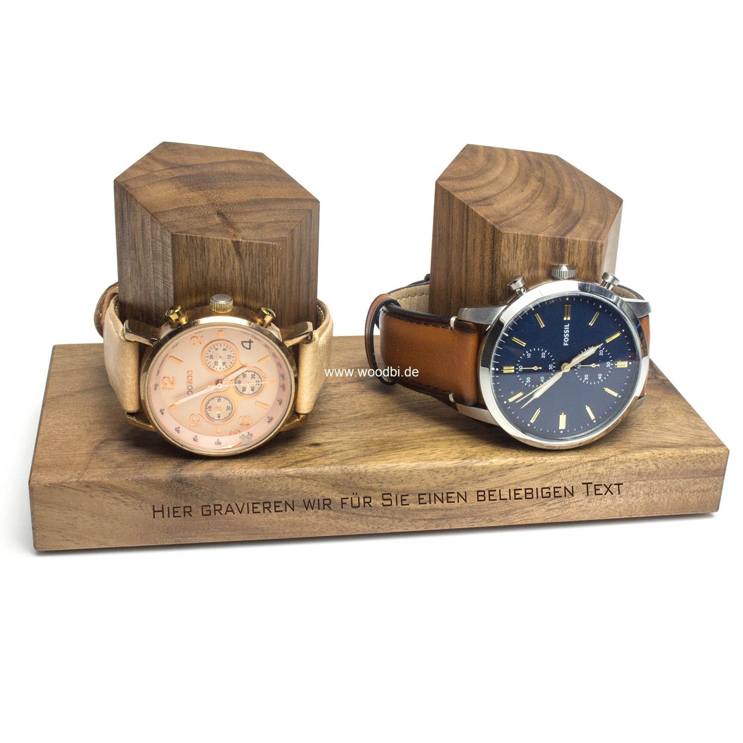 Gravur auf dem Uhrständer